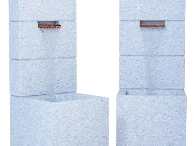 Anaconda Block Wall Fountain 3D model