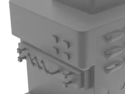 Ice Cream Machine Low-poly 3D model