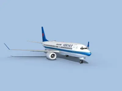 Boeing 737-800 Max China Southern 3D model