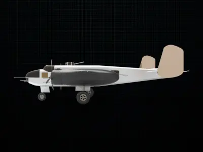 North American B-25 Mitchell 3D model