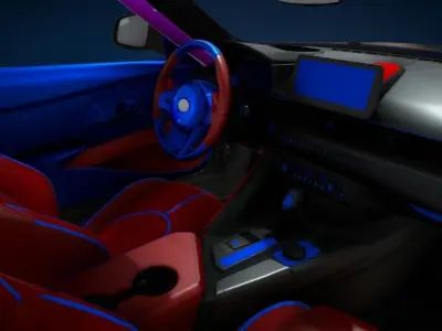 modified Toyota supra Free 3D print model