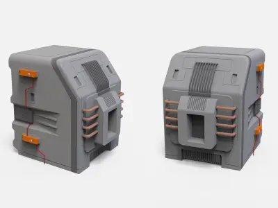 Sci-fi Architecture kitbash 52 3D model