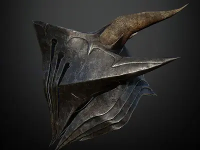 HELMET11 Game Ready elder scrolls iii helmet Low-poly 3D model