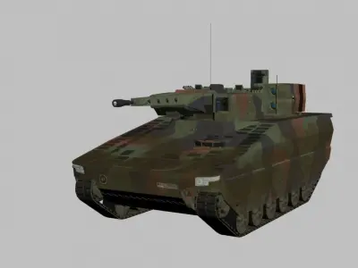 IFV Lynx  KF31 Rheinmetall armoured fighting  Low-poly 3D model