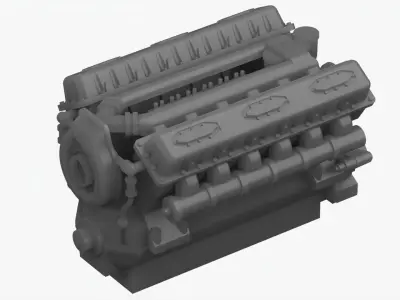 Lego Engine 3D model