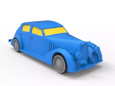 Avions Voisin 1934 Classic Car 3D print model