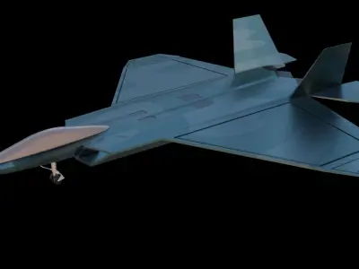 Jet aircraft 3d model 3D model