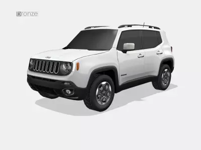 Jeep Renegade 2016 Free low-poly 3D model