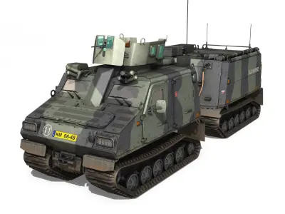 BVS10 Viking - Netherlands Marine Corps 3D model