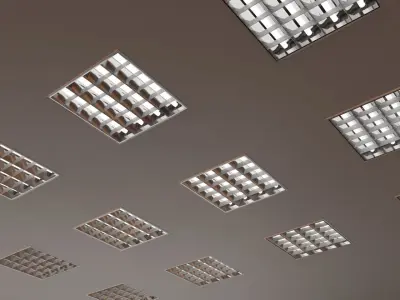 Office ceiling lamp 3D model