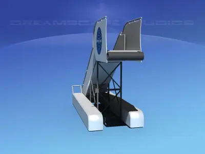Airport Stairs Pan Am 3D model