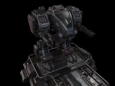 Starcraft 2 Goliath - 3D Print Statue 3D print model purchase