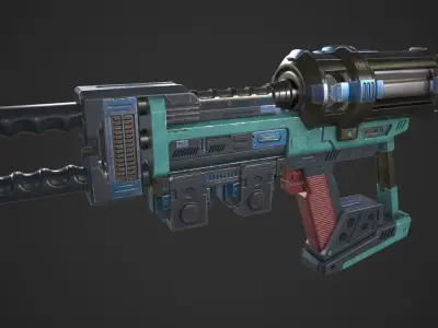 Photon Phaser Gun Low-poly 3D model