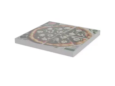 Pasties dumplings and pizzas Spinach and Feta Pizza Low-poly 3D model