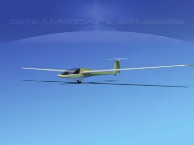 DG-400 15-Metre Motorglider V12 3D model