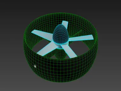 Ducted Fan for Aircraft 3D model