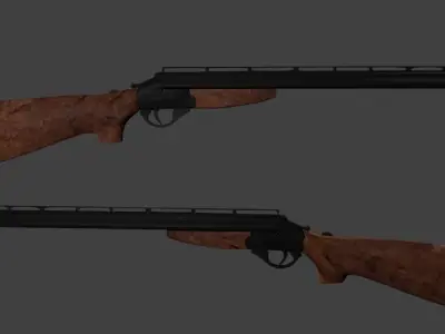 Long rifle 3D model