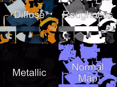 Playful Penguin model pack Low-poly 3D model