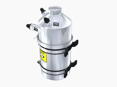 Aviaid Dry Sump Oil Tank Low-poly 3D model