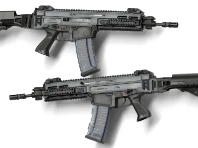 Bren CZ 805 A1 A2 V2 Low-poly 3D model