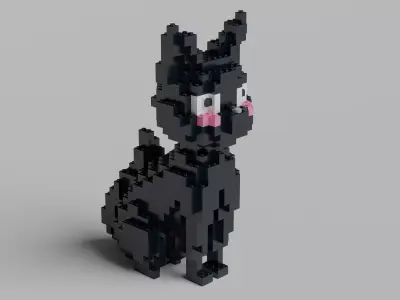 Lego Cat 3D model