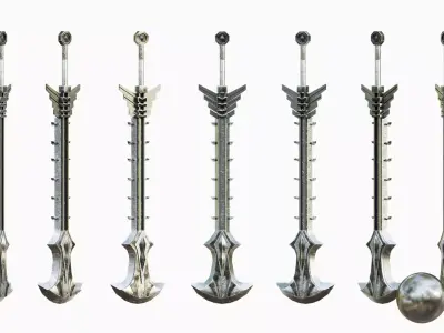 Megatron Sword Low-poly 3D model