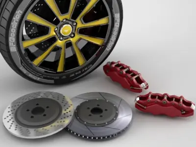 wheel GT500 5 3D model