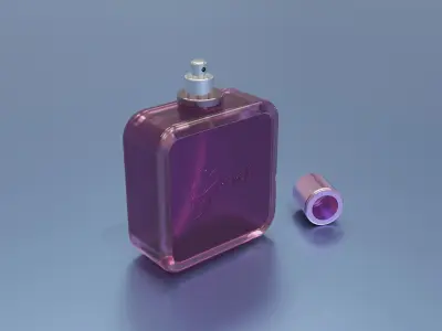 Perfume Bottle Low-poly 3D model 3D model