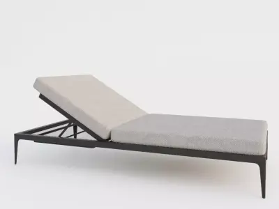 Sunbed sun Lounger 3D model Low-poly 3D model