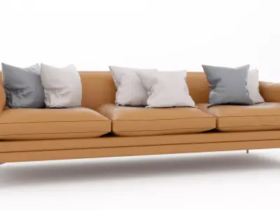 leather sofa  Free 3D model