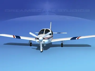 Piper Turbo Arrow 240 V17 3D model