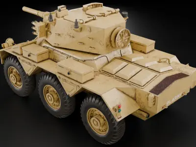 Tank - FV601 Low-poly 3D model