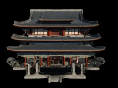 Ancient Chinese Building 1 3D model