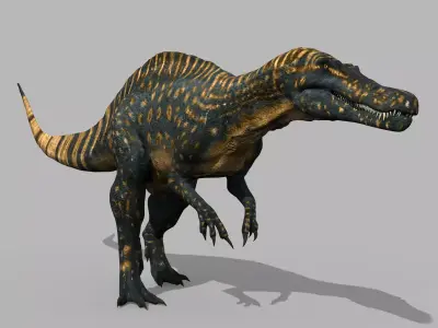 Real Animated Suchomimus - 8K 3D model