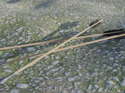 Ultra lowpoly arrow Low-poly 3D model