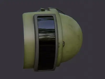 Spetsnaz Gas Mask Helmet Accessory Low-poly 3D model