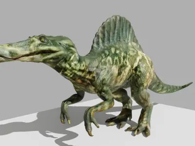 Spinosaurus Dinosaur Low-poly 3D model