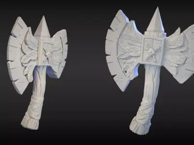 Stylized Axe 25 3D model