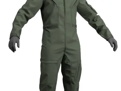 US Flight Suit CWU-27P - Marvelous Designer 3D model