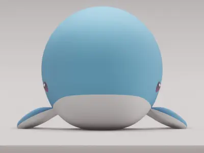 Plush Whale 3D model