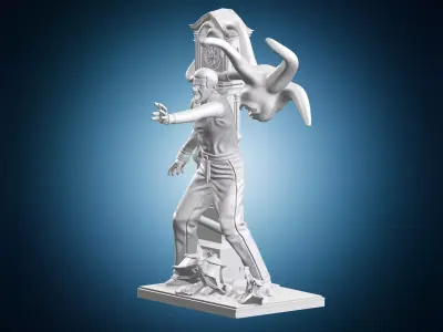 Vecna Clock Diorama 3D print model