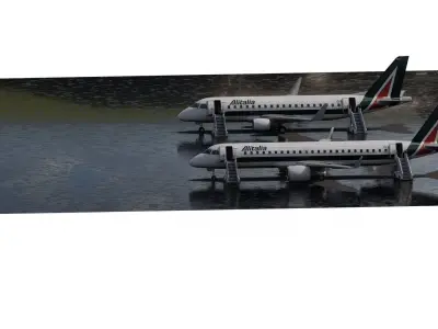 EMBRAER 190 AND 170 3D model