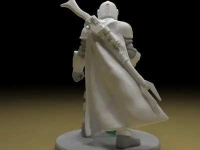 The Mandalorian 3d Model  and  keychain ready for printing 3D print model
