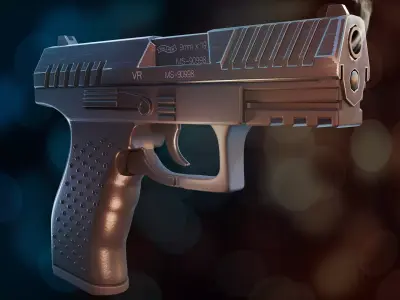 Walther P99Q Low-poly 3D model