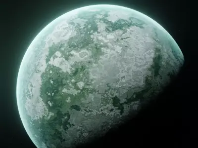 Planet Space Ready to game Low-poly 3D model 6