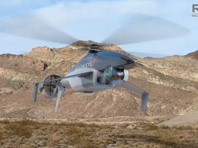 Sharkeye X Unmanned Helicopter Low-poly 3D model