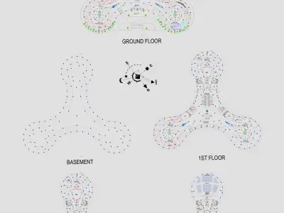 Shopping Mall Low-poly 3D model