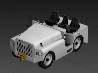 Aircraft TUG Model MT Tow Tractor low poly Low-poly 3D model