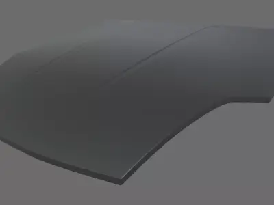 Car Bonnet 04 Low-poly 3D model