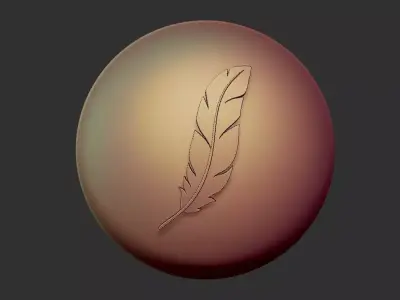 Feathers Stylized VDM - 12 Zbrush Brushes Free Free 3D model